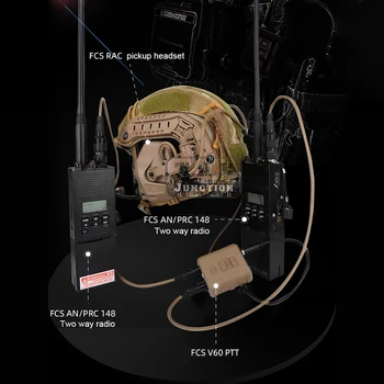 FCS V60 Tactice ASV Kit 6 PINI Cablu Adaptor KN6 Să U174/U Transmițător Receptor Conector Pentru AMP Comtac III Comtac3 Cască DE