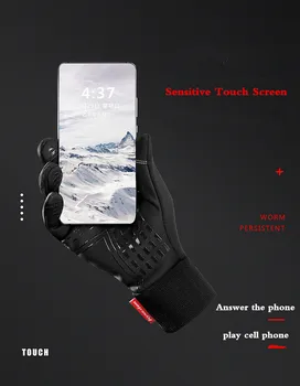 XiaoMi mijia Vânt Cald Mănuși Touch Screen Rezistent la Uzura, Non-alunecare, Impermeabil Sporturi Mănuși de Iarnă