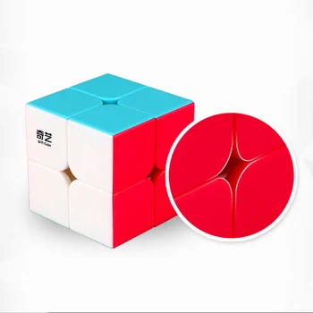 Qiyi Qidi 2x2x2 Viteză Magic Cube Buzunar Stickerless Puzzle Cub Profesional 2x2 Viteza Cub de Învățământ Jucării Amuzante Pentru Copii