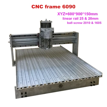CNC 6090 liniar șină de ghidaj cadru mai mare decât 6040 masina de gravat cadru pentru diy router cnc 6090 șurub cu bile
