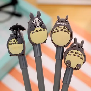 24 Buc coreean Creative Papetărie de Desene animate Pisica Neagră Neutru Pen Pix Semnătură Kawaii Rechizite Pixuri pentru Scris