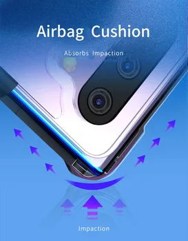XUNDD de Lux Transparent Caz Pentru Samsung Galaxy Note 8 9 nota 10 Plus Telefon din Silicon rezistent la Șocuri 360 Protector Înapoi Cazuri Acoperi