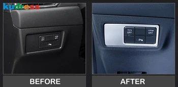 Pentru Mazda CX5 CX-5 KF 2017-2020 ABS Mat Faruri Masina Panou Comutator Cadru Capul Lumină de Control Acoperă Styling Interior Accesorii