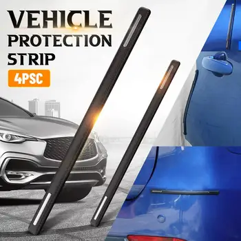 Masina Barei de protecție Protector Benzi de Garda Colț Anti-coliziune de Protecție Trim Bara de Fibra de Carbon, Accesorii Auto 4buc
