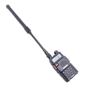 ABBREE AR-148 Gooseneck SMA-de sex Feminin VHF UHF Dual Band Tactice Antena Pentru Baofeng 888S UV-5R UV-82 UV-9R UV-S9 Plus Walkie Wlkie