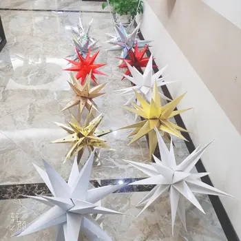 Dropshipping！Explozie 3D Star Light 18-Triunghi Pliabil Abajur Impermeabil în aer liber Bar Etapă de Creație Crăciun decoracion