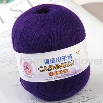 400m Violet Moale Cașmir, Lână de Tricotat Meserii Fire Pentru Pulover Eșarfă Face