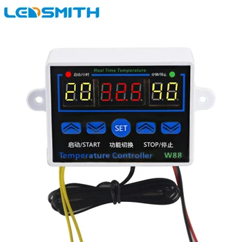 LEDSMITH W88 110V 220V, Termostat Digital de Temperatură Termostat Controler pentru incubator Releu 10A Încălzire Răcire Control
