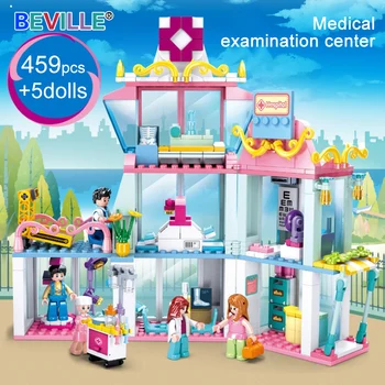 456Pcs Oraș Medicale Serie Spital Examen Medical Center Blocuri Asistenta Medicului Cifre Model Cărămizi Jucării Pentru Copil