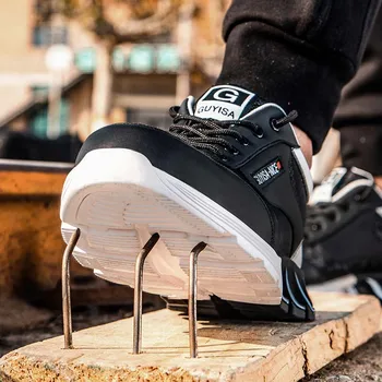 Noua expoziție 2020 Barbati Outdoor Steel Toe Anti Zdrobitor de Protectie Pantofi de Lucru Constructii Puncție Dovada Anti-alunecare Cizme de Siguranță