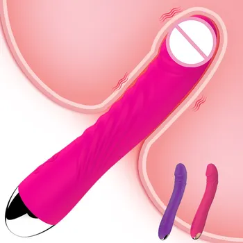G-spot Vaginale Stimulatoare Clitoris Realist Penis artificial Vibratoare pentru Femei Silicon Reîncărcabilă Vibratoare Adult Jucarii Sexuale pentru Femei