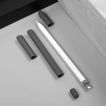 4 în 1 Non-Alunecare Silicon Pen Caz Acoperire Protector Folie Kit Pentru Apple Creion Stylus Pen Manșon de Protecție Pentru iPad Pro Creion