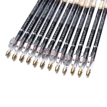3pcs două capete Creion Sprancene Cu Ascuțitoare Perie Clasic în Două culori rezistent la apa Anti-sudoare Machiaj Permanent