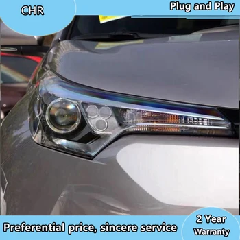 Auto Styling pentru perioada 2018-2019 Noua Toyota CHR Faruri Faruri LED DRL Bi-Lentilă LED High Low Fascicul de LED-uri cu dinamică transforma signl