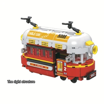 Câștigătorul NOI 5086 Oraș Seria Retro Tren cu Aburi Orbital Blocuri Seturi de Cărămizi Figuri Clasice Model pentru Copii Jucarii Pentru Copii