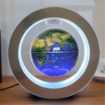 LED-uri rotunde Hartă a Lumii Plutitoare Glob Magnetic Levitation Lumina Anti-Gravitație Magic