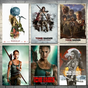 Tomb Raider Lara Croft Joc de Artă Pânză de Mătase Poster de Imprimare 13x20 24x36 inch Pentru Camera de zi de Decorare Perete-004