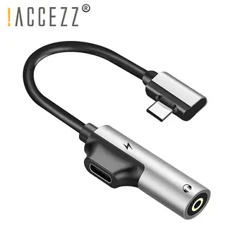 !ACCEZZ USB de Tip C Adaptor Pentru Xiaomi Mi 5 6 Huawei Mate 10 Pro Rapid pentru Căști Jack Splitter Audio pentru Căști Conector