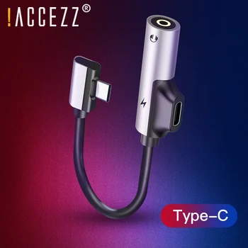 !ACCEZZ USB de Tip C Adaptor Pentru Xiaomi Mi 5 6 Huawei Mate 10 Pro Rapid pentru Căști Jack Splitter Audio pentru Căști Conector