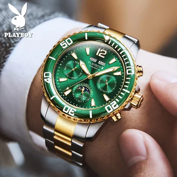 Noi 2021 Lux Ceas Automatic Barbati Perpetuă calenda Ceas de mână din Oțel Inoxidabil GMT Ceas Mecanic Safir de Sticlă Ceasuri