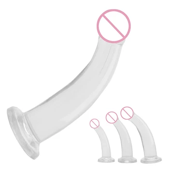 VATINE Anal Plug Jucarii Sexuale pentru Femei Jucării pentru Adulți Penis Moale Jelly Penis artificial femeia patrunde barbatul Penis Artificial ventuza Mare Penis artificial