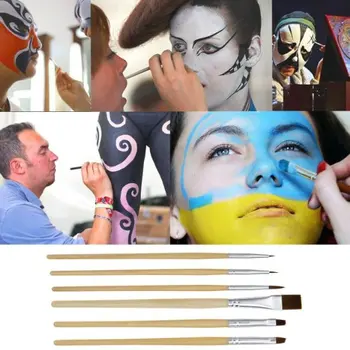 IMAGIC Halloween Vopsea de Corp Profesional Fata de Ulei 2 buc 12 Culori Pictura pe Corp Arta Partid Face + 6 buc/set Pensula