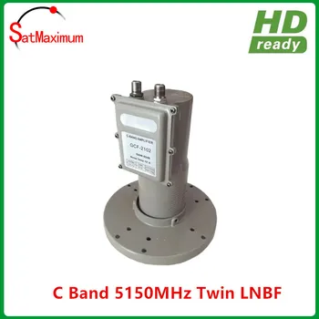 Fierbinte de vânzare 5150MHz C band twin Ieșire bandă largă LNBF cu intrare 3.4-4.2 GHz