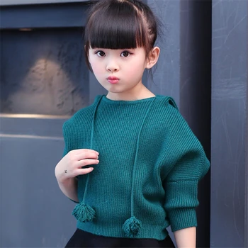 Primavara minunat de toamna pentru copii haine fete pulovere de moda bat mâneci fetita pulovere tricotate pentru copii pulover solid