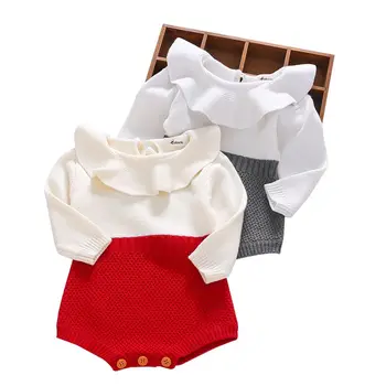 Copil Nou-Născut Fată De Îmbrăcăminte Salopetă Lână De Tricotat Topuri Cu Maneci Lungi Vladan Cald Haine Copii Fete Haine