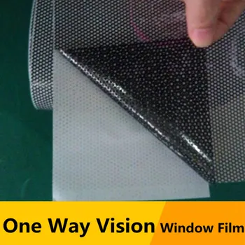SUNICE Negru Perforat Vinil Filmul One Way Vision Confidențialitate Film Folie Auto/Home Fereastra Film 48