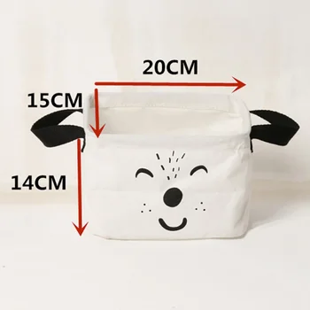 Desene animate drăguț câine/urs 2018 cstorage coșuri Machiaj Cosmetice cutie de depozitare Organizator Pliabil diverse coș de familie de cadou decorat