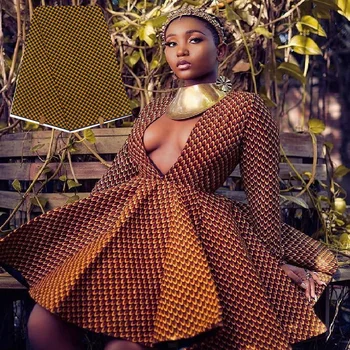 Noua doamna de moda rochie frumoasă africane nigerian kitenge ceara de imprimare tesatura ankara dashiki real bloc veritabil