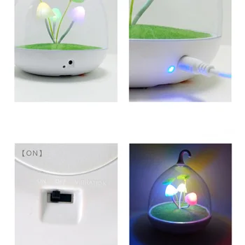 Plin de culoare LED Lumina de Noapte Ciuperci Senzor Tactil Lămpi de Noapte Pentru Dormitor Lămpi de Masă pentru Copii Cadouri de Crăciun Decor Petrecere
