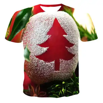 2020 Moda de Vara Crăciun Fericit, Noul Tricou de Imprimare T-shirt Îmbrăcăminte cu mânecă Scurtă T-shirt imbracamintea de Strada 3D Imprimate T-shirt