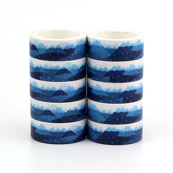 NOI 10buc/Mult Decorativ Blue Mountains Washi Benzi de Hârtie pentru Glonț Jurnalul Scrapbooking Adeziv Bandă de Mascare Papetărie Drăguț