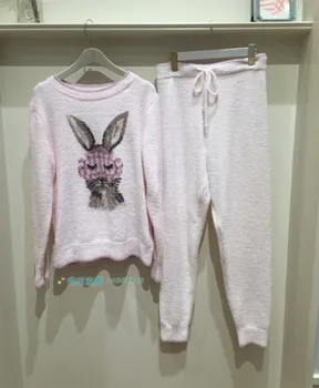 2020 Japonia gp moale sleepwear câinele și iepurele cu ochi patch set de pijama
