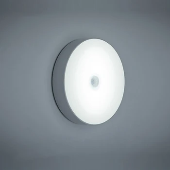 Noua Mișcare Senzor de Noapte Lumina Alb Cald Lampă de Perete pentru Casa ABS Material pentru Copii Lumini de Noapte pentru Camera Hol Cale de Toaletă