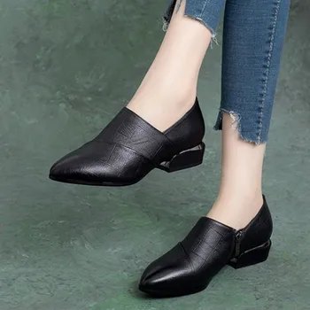 Cresfimix botas de mujer femei negru broderii florale toc pătrat cizme de iarna doamna confort casual elegant cizme de toamna a6743