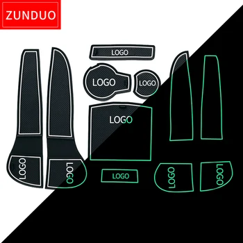 ZUNDUO Anti-Alunecare Poarta Slot Mat pentru Audi A4 B8 B9 2008-2019 RS4 S4 S line RS 4 Accesorii Ușa Pad Masina Titularii de Ceașcă ROSU ALB