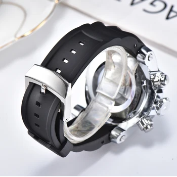 Bărbați Ceasuri Mari Dial Curea din Cauciuc Supradimensionate Bărbați Cuarț Ceas de mână Clasic de Brand Designer AAA Impermeabil Ceas Sport Zegarki