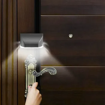 Led Blocare a Ușii Lumina de Noapte cu 4 LED Intelligent Auto PIR de Blocare a Ușii Cabinetului Cheie de Inducție Mici Veioza Lămpi cu Senzor de Mișcare