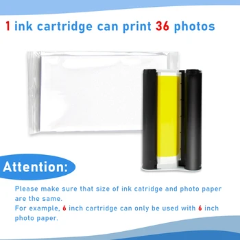 Labelwell 3 Cerneală 108 Coli de Hârtie pentru Canon Selphy Compact Photo Printer CP1200 CP1300 CP910 CP900 KP 108IN KP-36IN Cartuș