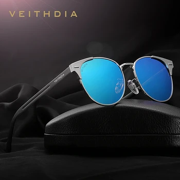 VEITHDIA Unisex Retro Aluminiu Brand de ochelari de Soare Lentile Polarizate Vintage Ochelari, Accesorii Ochelari de Soare Oculos Pentru Barbati Femei 6109
