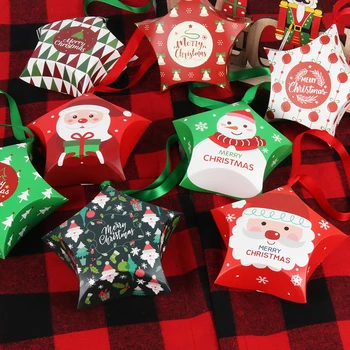 2020 Crăciun Fericit Pungi de Cadouri de Crăciun de Crăciun Cutie de Bomboane de Anul Nou Copii Favoruri Sac Copiilor cutie de bomboane de Crăciun Decorare