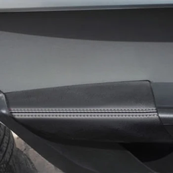4buc piele moale ușa cotiera capacul panoului pentru Skoda Octavia A7 2016 2017 usi de interior cotiera capac accesorii