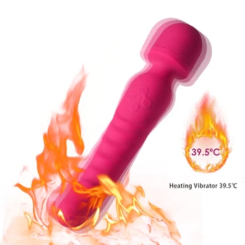 Încălzire Dual Vibrator AV Baghetă Magică pentru Adulti Jucarii Sexuale pentru Femei de Silicon Vibrator punctul G Masaj Vibratoare sex Feminin Masturbator jucarii sexuale