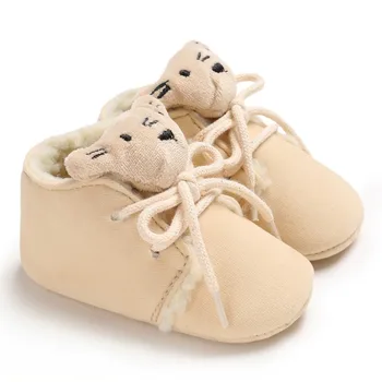 Fata de Pantofi pentru copii Bomboane de Culoare Mic Urs Talpă Moale Infant Toddler Prewalker Prima Pietoni Anti-alunecare