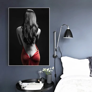 Modern Sexy Nud Femei Arta de Perete Postere si Printuri Panza Pictura Figura Imagine Pentru Camera de zi Decor Acasă Neînrămate Cuadros