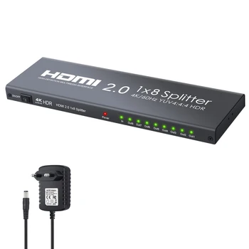 Proster HDMI 2.0 Splitter 8 Mod de Splitter-ul HDMI Suport 4K HDR 1 din 8 out HDMI Amplificator de Distribuție pentru PS4 Xbox Pro Cer dac