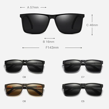 IGUETTA Bărbați ochelari de Soare Polarizat Pătrat 2019 Înaltă Calitate ochelari de soare Barbati Retro TR90 Rama de Ochelari Brand de Ochelari de Soare UV400 IYJC254